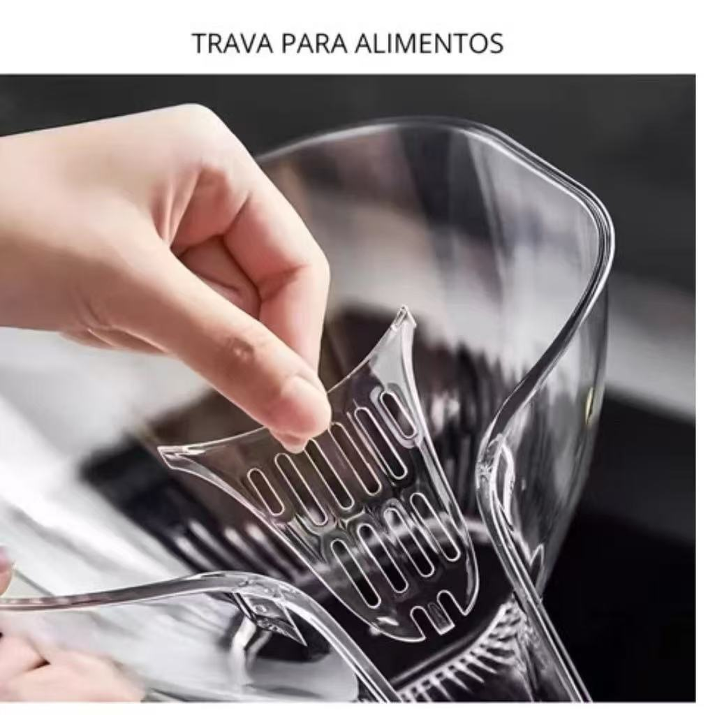 Escorredor Pote Para Lavar Alimentos Praticidade Sua Cozinha(Cor aleatória)