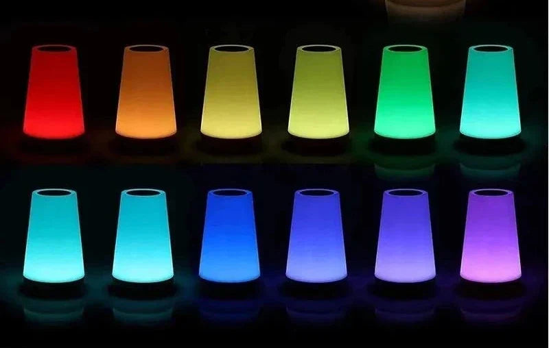 Luminária de Mesa 13 cores Sem Fio Recarregável