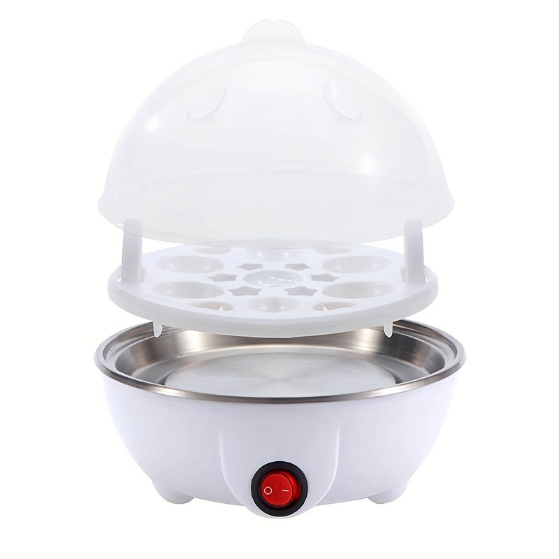Cozedor de Ovos Elétrico Portátil Cozinha à Vapor 110V/220V Cores disponíveis (Branco Azul Rosa Amarelo)