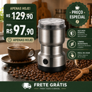 Moedor Triturador de Café Elétrico Multifuncional em Aço Inox 150W