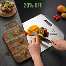 Tábua Higiênica Premium Inox 304 ZERO BACTÉRIAS -  ELIMINE 99% DAS IMPUREZAS DA SUA COZINHA