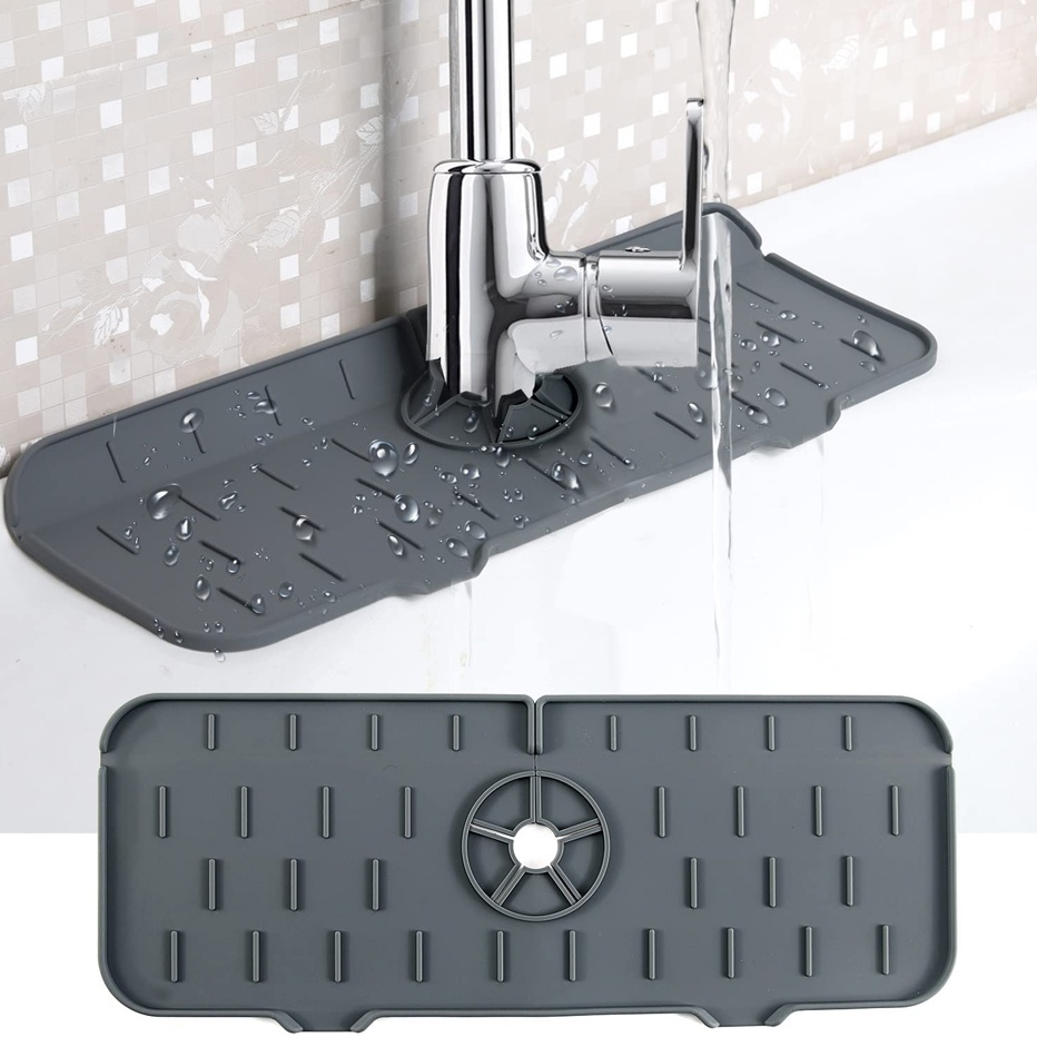 Protetor Torneira Cozinha Tapete Absorvente Banheiro Silicone