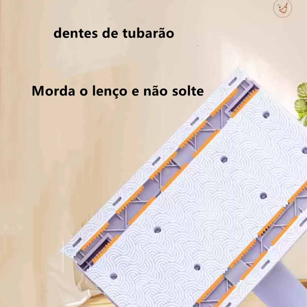 Esfregão Mop De Limpeza Ajustável Giratória 360° Toalha de rosto eco-friendly segunda utilização