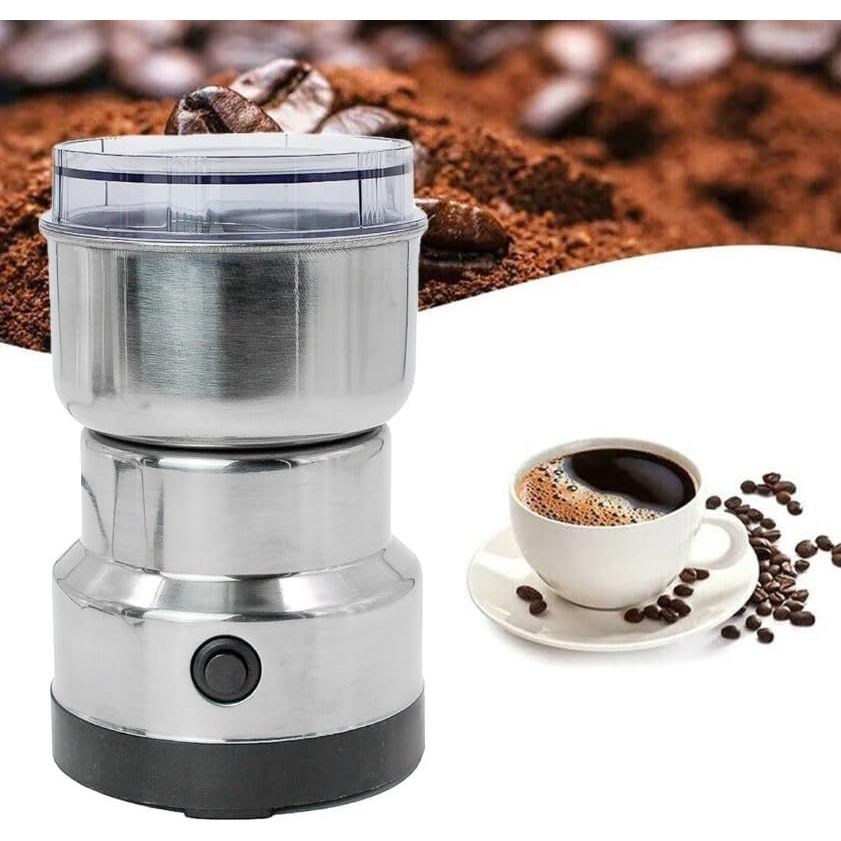 Moedor Triturador de Café Elétrico Multifuncional em Aço Inox 150W
