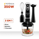 Mixer Turbo Mondial M-14 3 em 1 Potencia 350w 60Hz